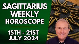 Sagittarius Horoscope  Weekly Astrology  15th to 21st July 2024 [upl. by Ymmit]