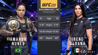 AMANDA NUNES VS IRENE ALDANA FULL FIGHT UFC 289 [upl. by Alamac]