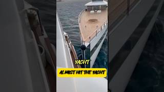 Yacht Collision Narrowly Avoided shorts yacht [upl. by Neveda28]