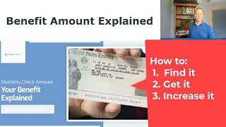 How Much is a Social Security Disability Check Benefit Amount Explained [upl. by Akela22]