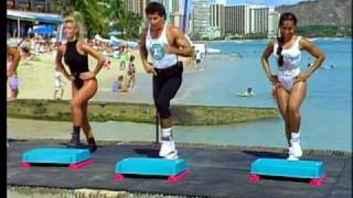 Step Aerobics with Gilad Janklowicz  Clip from 60 Min Step Routine on Waikiki Beach [upl. by Einram]