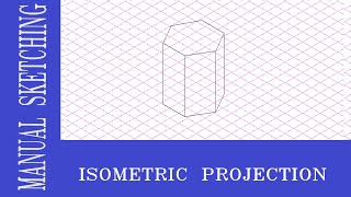 ISOMETRIC PROJECTION  HEXAGONAL PRISM  EGDL  EASY CAED  PROF DINESH R [upl. by Erikson]