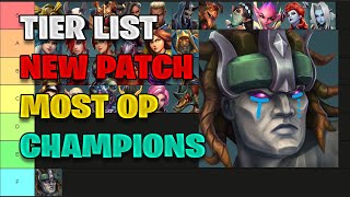 NEW TIER LIST For PATCH 75 Reality Warp  Paladins Champions Of The Realm [upl. by Dorcea]