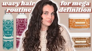 Wavy Hair Routine for Mega Definition [upl. by Ragnar]