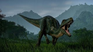 🌍 Jurassic World Evolution  Herrerasaurus Hunting in Jungle Environment [upl. by Elocen]