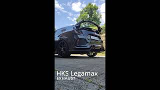 HKS Legamax premium exhaust vs OEM FK8 [upl. by Durware795]