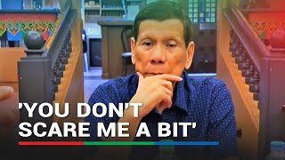 Sipain ko sila Duterte lashes back at House quadcomm calls members idiots [upl. by Annoet148]