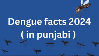 Dengue facts 2024 in punjabi [upl. by Vallo]