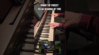 Minuet of Forest  Zelda Ocarina of Time nintendo zeldaocarinaoftime piano videogames viral [upl. by Aihppa322]