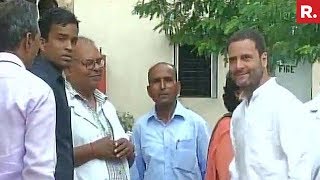 Rahul Gandhi Arrives At Gorakhpur [upl. by Onitnas138]