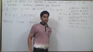 Relation R in the set N of natural numbers defined as R  x y  y  x  5 and x less than 4 [upl. by Ewolram]