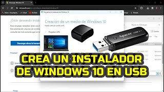 Cómo crear un instalador de Windows 10 en USB [upl. by Eintrok]