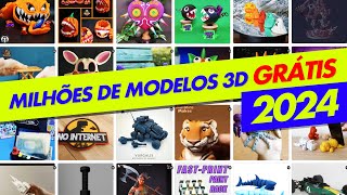 TOP 5 sites para BAIXAR MODELOS 3D GRÁTIS em 2024 para impressão 3D [upl. by Rew219]