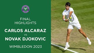 Carlos Alcaraz vs Novak Djokovic Final Highlights  Wimbledon 2023 [upl. by Ycaj]