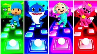 Pocoyo 🆚 Baby Shark 🆚 Cocomelon 🆚 Pinkfong 🎶 Who ls Best [upl. by Naedan427]