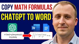 How to Copy Math Equations From ChatGPT to WordGoogle Docs 1 Click [upl. by Ydnih466]