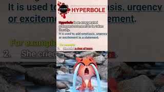 What is HYPERBOLE🤔Why is it used Learn with examples shortsyoutube hyperbole [upl. by Pooley547]