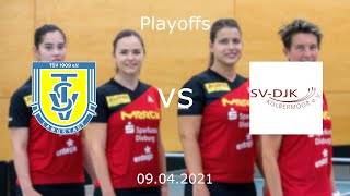 TSV Langstadt 1909 vs SV DJK Kolbermoor  Tischtennis 1 DamenBundesliga Playoffs 2021 [upl. by Auqenwahs]