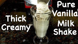 Perfect Vanilla Milkshake Recipe [upl. by Arimay]