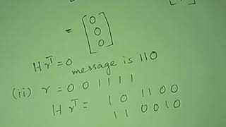 Problem of parity check matrix decoding BSc S2 [upl. by Nerfe]