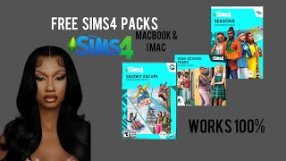 Tutorial  ALL THE SIMS 4 PACKS FOR FREE FOR MACBOOKamp IMAC [upl. by Evers]