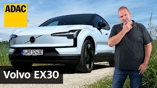 Kleines ElektroSUV So fährt sich der Volvo EX30  ADAC [upl. by Dimitry450]