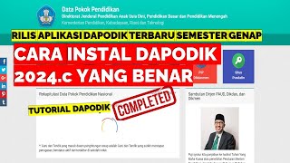 CARA INSTAL DAPODIK 2024c YANG BENAR [upl. by Kaslik]