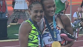 Heptathlon 800m Heat 2 2024 US Olympic Trials Anna Hall Chari Hawkins Taliyah BROOKS [upl. by Aynahs329]