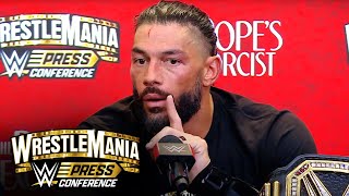 Reigns lists the Superstars that he’s beaten WrestleMania 39 Sunday Press Conference Highlights [upl. by Eiznikcm]