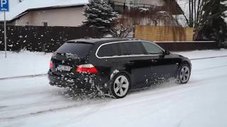 BMW E61 530d xdrive slow motion launch control [upl. by Sabella]