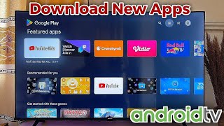 Android TV How to DownloadAdd Apps [upl. by Nhguaval]