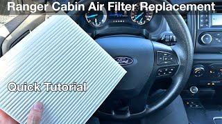 2019  2023 Ford Ranger How to replace the cabin air filter  2020 2021 2022 [upl. by Almond]