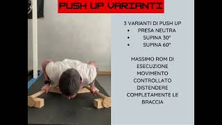 PUSH UP VARIANTI [upl. by Goodrich]