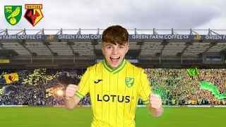 NORWICH CITY VS WATFORD  42  SIX GOAL THRILLER AS NORWICH SNEAK INTO PLAYOFFS [upl. by Arraeis]