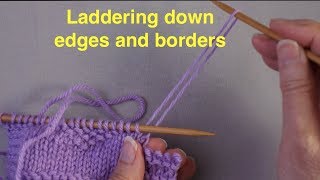 Fixing Mistakes Laddering Down an Edge or Border [upl. by Stanford]