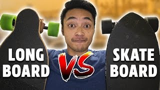 Electric Skateboard VS Longboard RACE [upl. by Pitchford298]