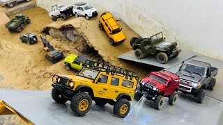 RC car can climb steeper  Rc Defender 110  Rc Land Cruiser  Rc Hummer  Rc Bronco [upl. by Acirej]