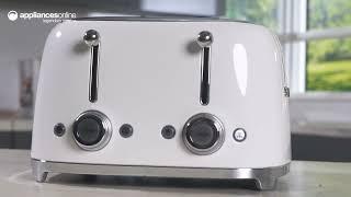 Product Review  Smeg 50s Style 4 Slice Toaster White TSF03WHAU [upl. by Dafodil]