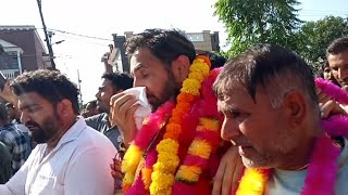 Dr Rameshwar ka jeetna per logon ne kiya dhmal  GDC kathua ka bahar  election bani [upl. by Ahseit479]