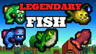 Catching All of The legendary Fish In Stardew Valley [upl. by Jeroma]