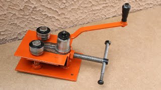 Шиногиб своими руками Станок из старых подшипников Make A Metal Bender Homemade Roller Bender [upl. by Aicrop]