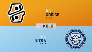 1kolo štvrťfinále HC Košice  HK Nitra HIGHLIGHTS [upl. by Kenward]