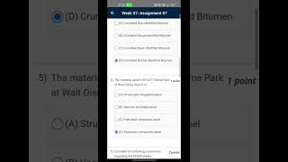 Building materials and composites week 7 assignment solution nptel youtubeshorts engineering [upl. by Nhguav]