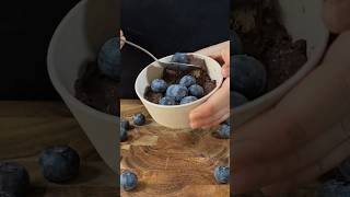 Avocado Cocoa Mousse with Fresh Blueberries 🍫🥑 shorts asmr cooking [upl. by Jewell]