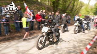 SnowMann regularity trial amp hill climb  classic motorcycle action [upl. by Brenden185]