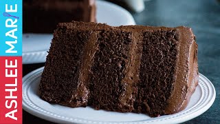 How to make the Perfect Chocolate cake  Rich dense moist cake recipe with Ganache Buttercream [upl. by Ivets340]