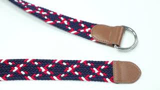 Wholesale Custom Unisex Woven Elastic Stretch Belt [upl. by Tareyn]