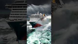 Can a Cruise Ship Outrun a Tidal Wave wavescrashing waves cruiseship [upl. by Earas]