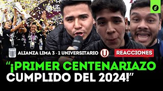 ¡NO HABRÁ CENTENARIO REACCIONES de HINCHAS tras ALIANZA LIMA CAMPEÓN del FÚTBOL FEMENINO  Depor [upl. by Ahsiela]