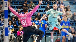 Yassine belkaied vs VfL Gummersbach 10 saves 37  European league [upl. by Anilet841]